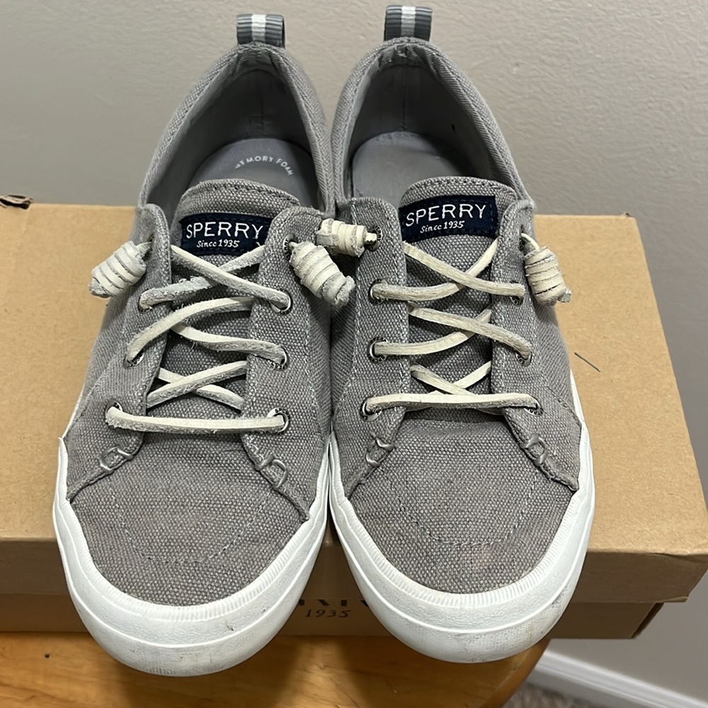 Sperry Vibe Linen shoe gray women’s size 6